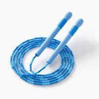 YUEDONG Kids Beaded Jump Rope, Smooth Flexible Beads, Anti-tangle Structure with Non-slip Handle, Adjustable Length žalia