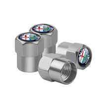 Car Styling Metal Wheel Tire Valve Air Stem Cap Covers For Alfa Romeo Giulia Stelvio Giulietta 156 159 147 Mito ysdf45 gray