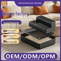 Smart Cat Litter Box with Three-Tier Step and Easy-Clean Sand-Leak Mat 3-Tier Pedal: 36*28*24.5*19CM balta