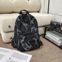 Schoolbag new schoolbag high value Hong Kong style washed denim backpack trendy couple casual travel lightweight backpack juoda