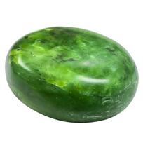 Certified Green Jade Crystal Palm Pebbles Stones for Anxiety Stress Relief green