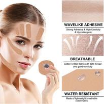 MEENIRA Face Lift Tape Anti-Wrinkle Patches Facial Lifting Tape for Women Myofascial Face Tightening Band Multifunctional Patch for Forehead Wrink brown