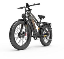 LANKELEISI MG800 Maksimalus 26 colių elektrinis dviratis, 1000W*2 48V20Ah, su maksimaliu nuotoliu iki 100 km MG800 Max-2000W48V20Ah-GY-YY