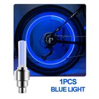 Easy Installation LED Tire Light Waterproof Design Bicycle Spoke Lamp  Night Cycling mėlyna
