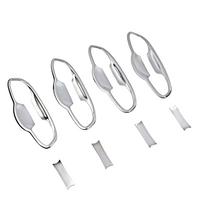For Volkswagen VW Touran 5T1 2016 2017 2018   Chrome Exterior Door Handle Bowl Cup Cavity Cover Moulding Door Bowl Cover gray
