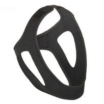 Convenient health adjustable anti snoring mouth guard, improves sleep, V-line facial chin strap, essential for sleep black