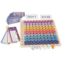Montessori 99 multiplication Plate Maths Teaching Aid Multiplication Division Plate Table Activity Children's Early Instructive Playthings gray