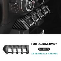 Carbon Fiber Style Window Lifter Switch Button for Suzuki Jimny JB64 JB74 2018-2025 Glsossy Black juoda