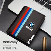 Odinė vyriška automobilio piniginė Kortelių laikiklis Bilietų laikymo krepšys BMW E87 E70 E91 E30 G20 E92 E93 E60 E46 E90 G30 E53 X1 jvcr01 black