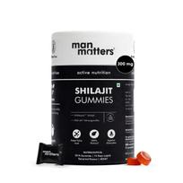 Man Matters Pure Shilajit/Shilajeet Gummies with Lab-Tested Fulvic Acid & KSM 66 Ashwagandha | Boosts Fitness, Improves Energy Levels & Helps Ma