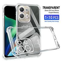 1-2pcs Shockproof Phone Case for Xiaomi Redmi 17 4G Global 15 13 12 11 10 9 8 17a 15a 13a 12a 11a Shell Transparent Back Cover 2 piece&Redmi 11 Prime 5G gray