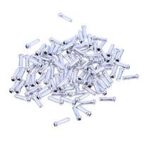 50pcs MTB Bike Bicycle Brake Shifter Inner Cable Tips Crimps Aluminum Cycling Part brake Derailleur Shift Cables End 50PCS white
