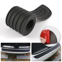 Bagažinės slenksčio apsauginė guminė juosta Anti-scratch Bagažinės buferio juosta Automobilio galinio buferio apsauginis lipdukas Universalus Patvarus Automobilio 8x90cm black