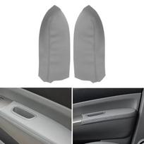 2pcs Gray For Toyota Prius 2004 2005 2006 2007 2008 2009 Car Microfiber Leather Front Door Armrest Panel Cover Protective Trim gray