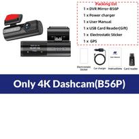 Dash Cam 4K fotoaparato vairavimo įrašymo įrenginys 1080P galinė kamera palaiko GPS WIFI 24h parkavimo naktinio matymo stebėjimo juodąją dėžę No TF Card
