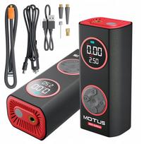 Elektrinis kompresorius Motus su manometru, LED ir 163 × 73 × 58 mm matmenimis