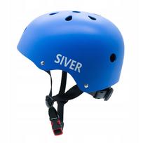 Dviratininkų ir paspirtukininkų šalmas Siver City KASK SIVER HT-38, 50–54 cm, mėlynas