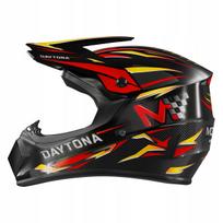 Motus Daytona Performance full face dviratininko šalmas, L dydis, juodas