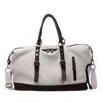 Classic large-capacity short-distance travel bag, color matching, simple sports commuter bag, unisex business travel accommodation bag juoda