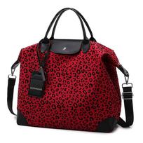 Leopard print travel bag Large capacity fashion handbag Crossbody business travel storage bag Sports fitness bag kava