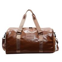 Sports Fitness Bag Men's Dry and Wet Separation Training Bag Premium Sense Crossbody Portable Travel Bag Retro Travel Luggage Bag balta