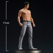 Original illustration figure Kiryu Kazuma standing action figures Kiryu figurine  PVC Model Ornament Collection Statue gift 17cm 17cm brown