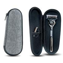 Male Hard Razor Case Portable EVA Shaver Storage Box Waterproof Razor Travel Carrying Bag Shakeproof for Gillette Mens Razor China Mainland gray