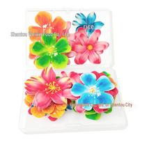 Edible Flower Rice Paper Cake Decoration – Food Grade Wafer Paper for Baking & Dessert Plating 72-Piece Flower Set green