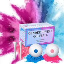 1 pair of Gender Reveal Golf Balls  Best Gift for Expecting Parents Golf Themed Exploding Golf Balls With Powder Putters Or Pearls Decorations Gender blue