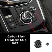 Automobilio pavarų perjungimo panelės, rankinio stabdžio panelės dekoratyvinės apdailos juostelės, anglies pluošto lipdukai Mazda CX-5 automobilio interjerui C gray