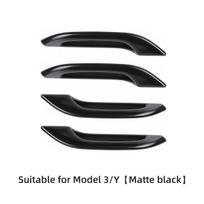 For Tesla Model3 ModelY 2023 Car Antifreeze Door Handle Sticker Refit Accessories Trim Decoration Door Handle Protector M3Y-EX82LGRAY black