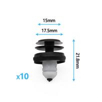 Automobilių priedai Clip durelių apdailos plokštės tvirtinimo detalė, skirta BMW 3 5 6 Z4 X3 X4 X5 X6 X7 serijai G01 G30 G31 E36 G20 G28 G05 G06 10pcs black