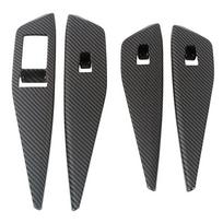 Skirta Volkswagen VW ID.4 ID4 2022 2023 automobilio durelių porankio lango stiklo pakėlimo jungiklio mygtukas apdailos rėmas papuošti dangtį Wood Grain Color black