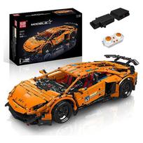 MOLD KING 13177 Techninis sportinis automobilis Super Car Model Statybinės kaladėlės Plytelės Gimtadienio dovanos vaikams berniukams orange