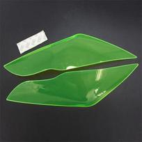 For Kawasaki ZX-10R ZX10R 2011-2015 Motocross Motorcycle Headlight Cover Protector Transparent Screen Lens Covers Smoke 2PCS dūmai