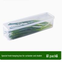 Kalendros ir šaloto laikymo dėžutė - Šviežumą išlaikantis sandariklis šaldytuvui, makaronams, kiaušiniams ir kt. White Lid + Clear Box gray