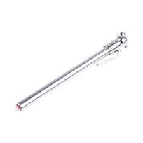Pencil Tire Gauge with Pocket Clip Single Chuck for Motorcycle Car RV SUV ATV 1 white