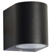 Lauko šviestuvas G.LUX GH-910-X1-A-BL, 1xGU10, sieninis, IP44, juodos sp., 92x68x80 mm