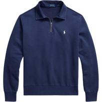Polo Ralph Lauren Fleece Quarter-Zip Long Sleeve Sweatshirt Men sweatshirts 710B18911-007 L blue
