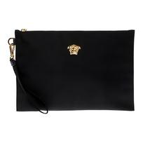 Versace Auksinė Medūzos Galva Nailoninė Delninė Didelės Vyriškos Delninės Juoda DP85102-DNY1C-D41OH Box(Basic Set+Box)