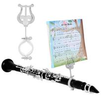 Clarinet Marching Music Clip Piccolo Score Stand Clarinet Lyre Holder Clarinet Sheet Music Clip Clarinet Accessories sidabras