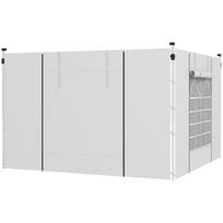 Gazebo Side Panels, 2 Pack Sides Replacement, for 3x3(m) or 3x6m Pop Up Gazebo, with Windows and Doors, White 295 x 1 x 195 cm balta