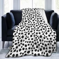 Fashion Polka Dot Polka Dot Printed Blanket Red Flannel Blanket Sofa Blanket Air Conditioning Blanket 70x100cm white