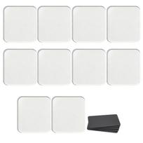 Blank Acrylic Refrigerator Magnets (10/20/50 Pack) DIY Kit for Painting and Decoration One Size white