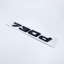Nauji šrifto numeriai raidės 730d 740d 745d 750d 760d viršutinė ABS emblema, skirta BMW 7 serijos automobilio bagažinės vardinės lentelės logotipui, juodas silver 760d gray