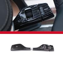 For BMW F20 F15 F16 F49 F52 G01G02 G05 car turn signal windshield wiper lever switch cover decorative sticker trim Style B Black gray