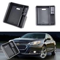 My good car Armrest Storage Box For Chevrolet Malibu 2013-2014 Center Console Bin Glove Tray Holder Case Car Organizer gray