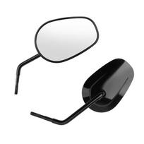 Juodi motociklo 8MM galinio vaizdo veidrodėliai Harley, Honda Shadow, Yamaha Dragstar, KAWASAKI Vulcan MirrortdQ white