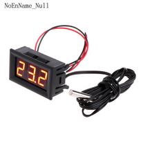 Digital LED Thermometer DC 5-12V Car Temperature Panel Meter Gauge raudona