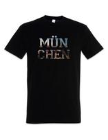 Mnchen T-Shirt Skyline Stadt City Deutschland Germany Bavaria Bayern 3XL gray